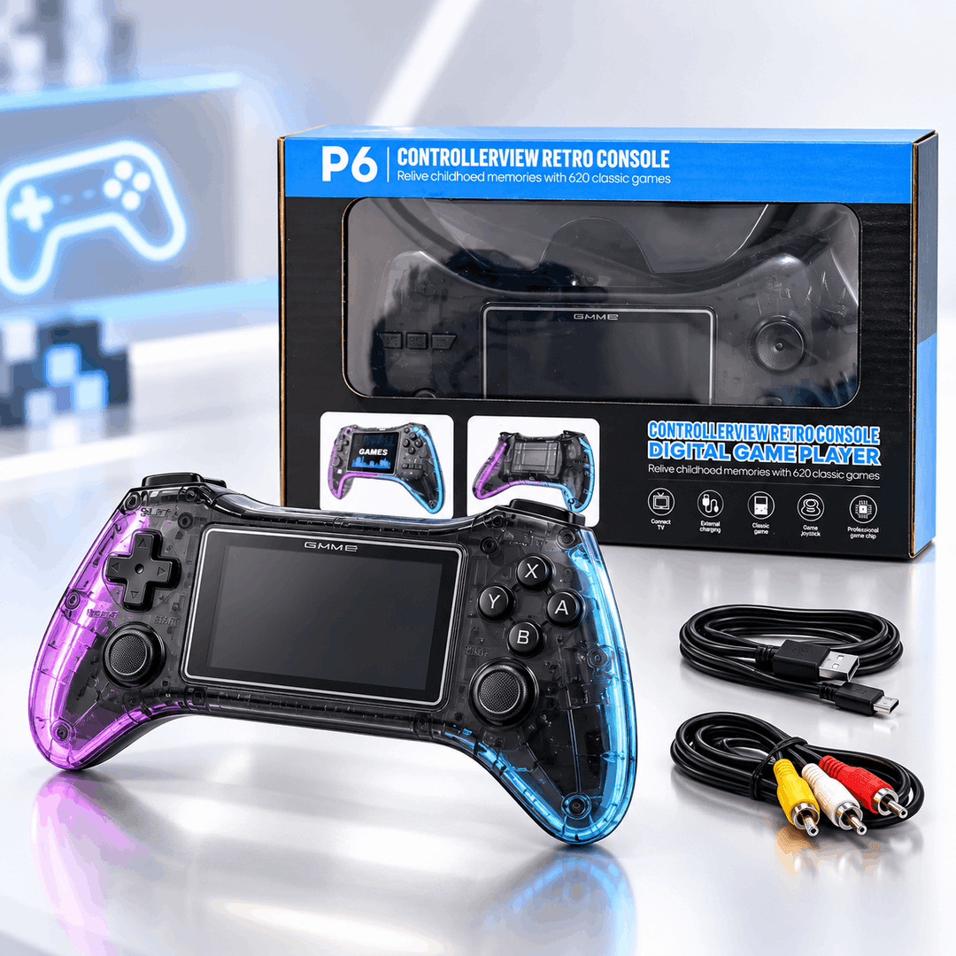 P6 Retro Game Console with 620 Classic Games & TV Support